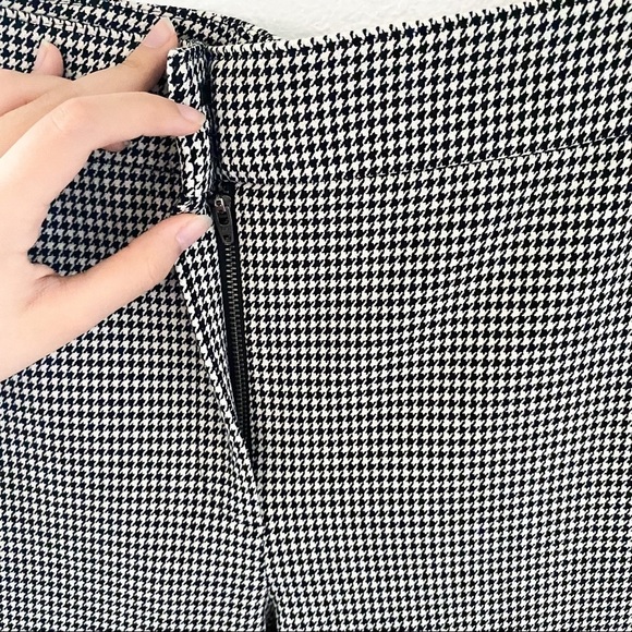 A.L.C. James Pants Houndstooth Cotton Blend Black Cream Size 18 NWT - Picture 6 of 11
